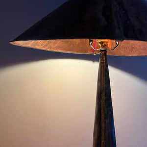 Copper Table Lamp with Coolie Shade by Paddy McCormack