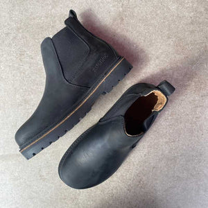 BIRKENSTOCK Stalon Black Nubuck Leather Chelsea boot 