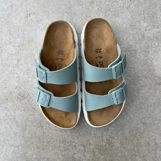 BIRKENSTOCK Arizona Pure Sage Papillio Chunky Birko-Flor blue grey