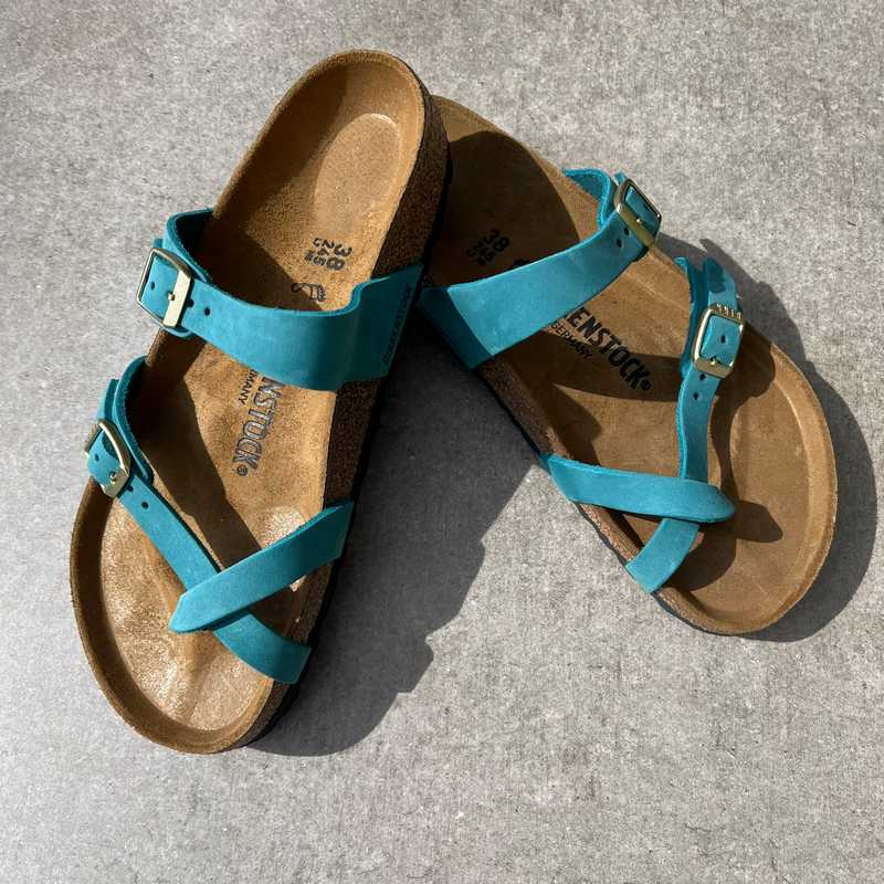 BIRKENSTOCK Mayari Biscay Bay Oiled Leather outfit