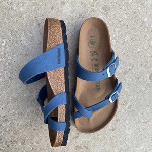 BIRKENSTOCK Mayari Elemental Blue Vegan Birkibuc strappy sandal