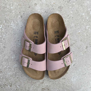 BIRKENSTOCK Arizona Soft Pink Nubuck Leather sandal