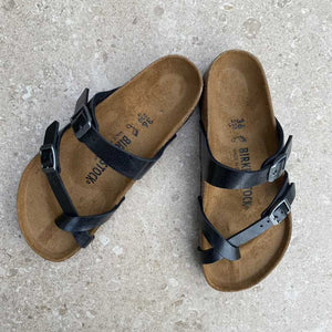 BIRKENSTOCK Mayari New Graceful Licorice Birko-flor sandals