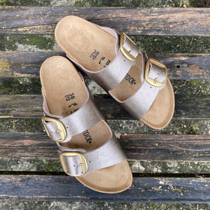 BIRKENSTOCK Arizona Big Buckle Graceful Taupe Birko-Flor party