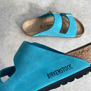 BIRKENSTOCK Arizona Biscay Bay Oiled Leather summer colour