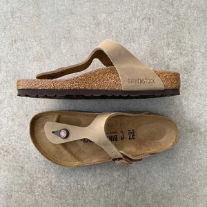 BIRKENSTOCK Gizeh Tobacco Brown Oiled Leather soft 