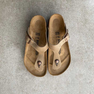 BIRKENSTOCK Gizeh Tobacco Brown Oiled Leather support
