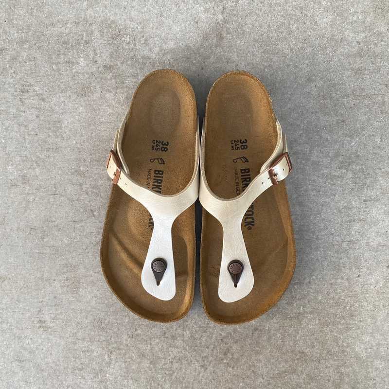 BIRKENSTOCK Gizeh Graceful Pearl Birko-flor shinny