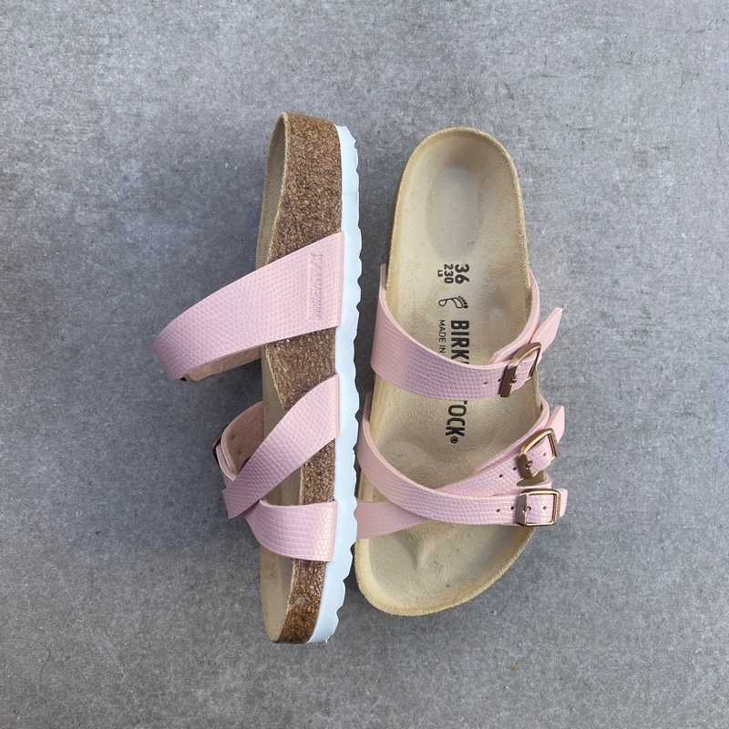 In Stock in Bantry Ireland Franca Shiny Lizard Light Rose