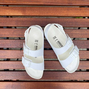 BIRKENSTOCK Milano Triples White Birko-flor Ireland Ankle strap 