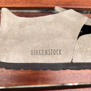 BIRKENSTOCK London Taupe Suede Leather Ireland heel in