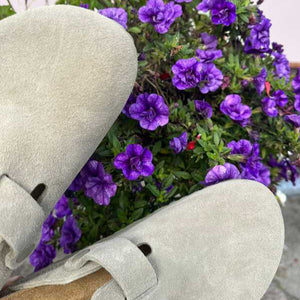 BIRKENSTOCK Boston Faded Khaki Suede Leather