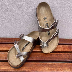 BIRKENSTOCK Mayari Graceful Taupe Birko flor