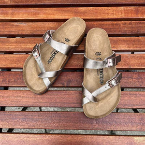 BIRKENSTOCK Mayari Graceful Taupe Birko-flor Ireland Gold