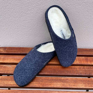 Birkenstock Zermatt Shearling Dark Blue Wool Felt Ireland bantry