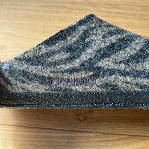 Birkenstock Zermatt Shearling Zebra Toffee Melange Wool Felt