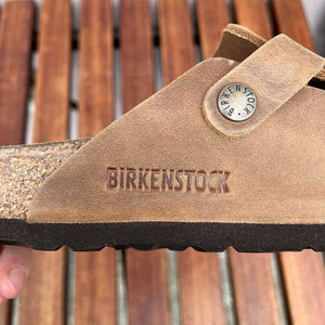 BIRKENSTOCK Boston Cognac Oiled Leather Ireland clog