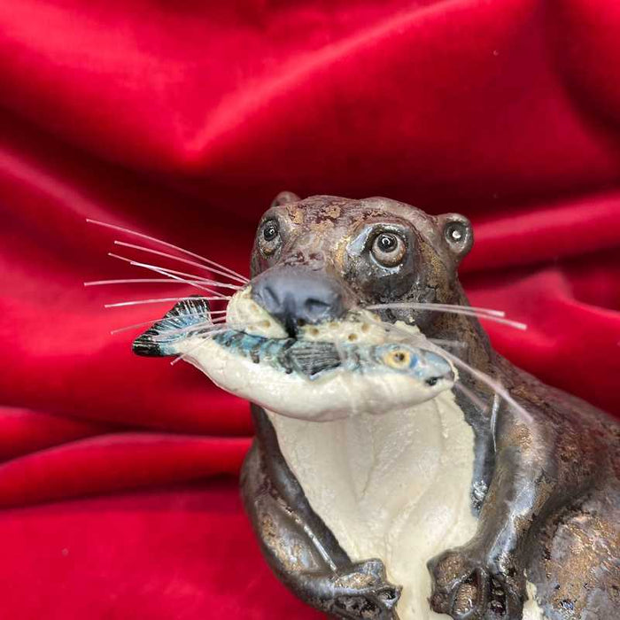 Ceramic Otter No.1 by Joanne Robey