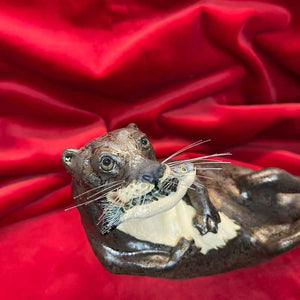 Ceramic Otter No.1 by Joanne Robey