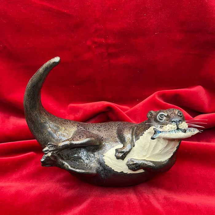Ceramic Otter No.3 by Joanne Robey