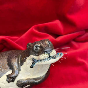 Ceramic Otter No.3 by Joanne Robey