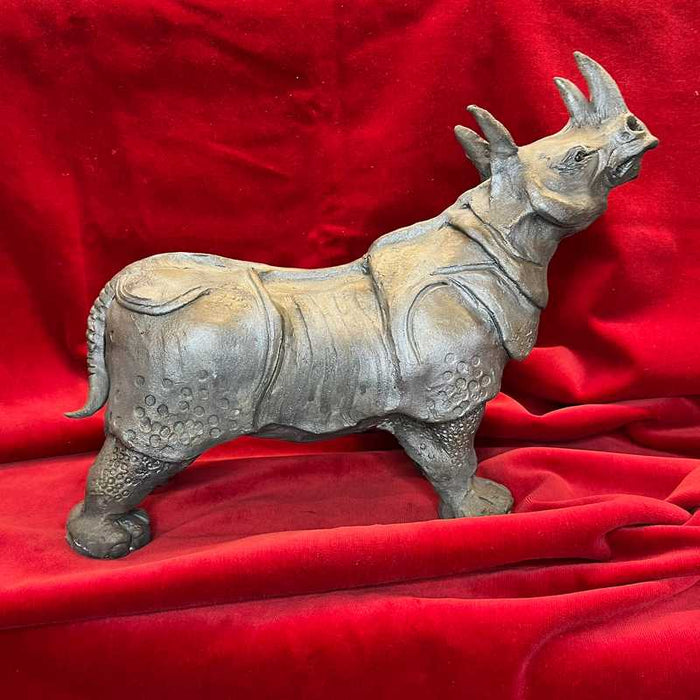 Ceramic Rhinoceros by Joanne Robey