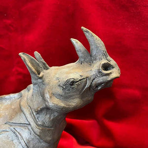 Ceramic Rhinoceros by Joanne Robey
