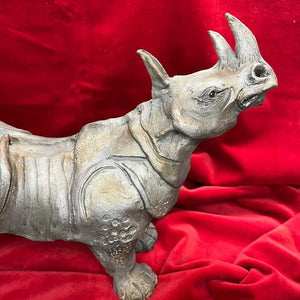 Ceramic Rhinoceros by Joanne Robey