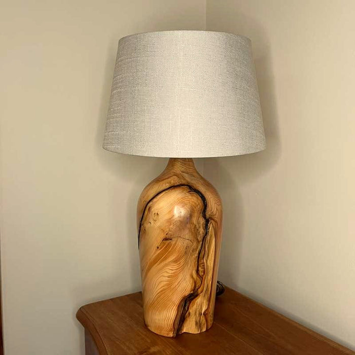 Yew Wood Lamp no.1 by John Fox