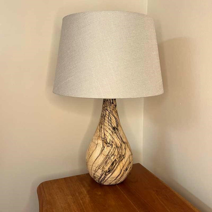 Splatted Ash Wood Lamp no.8 by John Fox