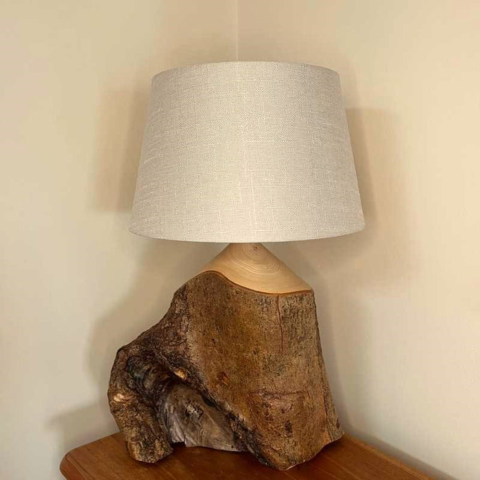 Ash with Bark Wood Lamp no.9 by John Fox