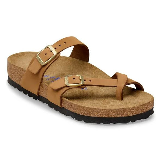 BIRKENSTOCK Mayari Mink Nubuck Leather Soft Footbed
