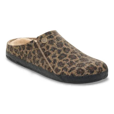 Birkenstock Zermatt Shearling Leo Toffee Melange Wool Felt