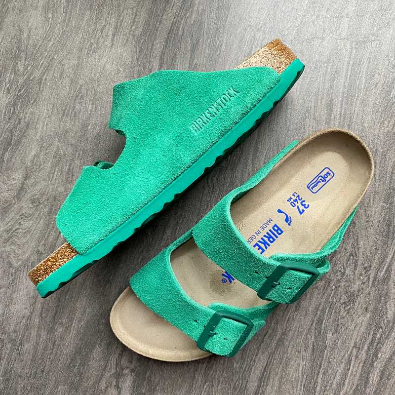 Women's Birkenstock Arizona Soft Footbed Bold Green