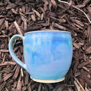 Blue and Jade Round Cup by Rosemarie Durr - Craft Shop Bantry