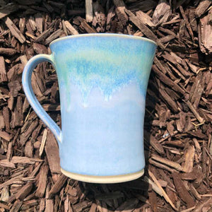 Blue and Jade Large Mug by Rosemarie Durr - Craft Shop Bantry