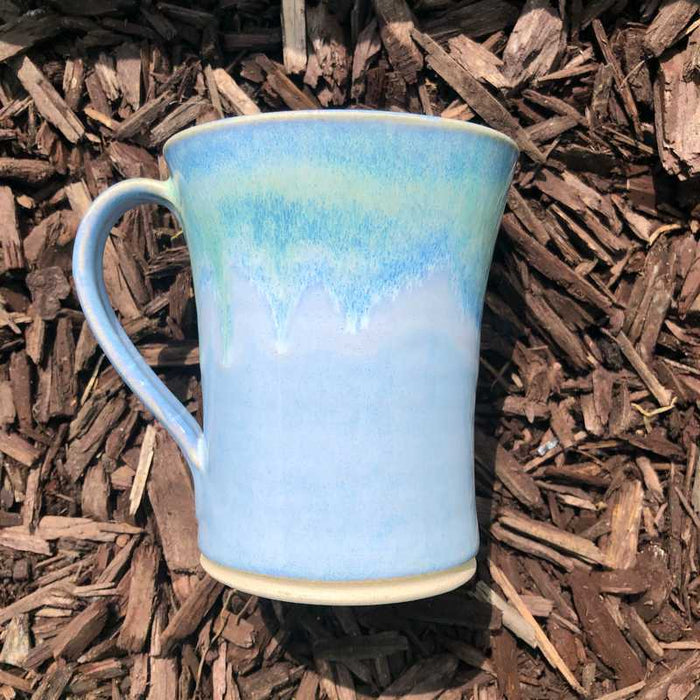 Blue and Jade Large Mug by Rosemarie Durr