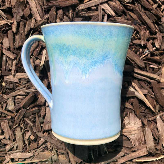 Blue and Jade Large Mug by Rosemarie Durr - Craft Shop Bantry