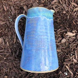 Blue and Jade Jug by Rosemarie Durr - Craft Shop Bantry