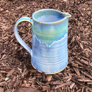 Blue and Jade Jug by Rosemarie Durr - Craft Shop Bantry