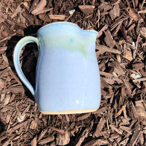 Blue and Jade Milk Jug by Rosemarie Durr - Craft Shop Bantry