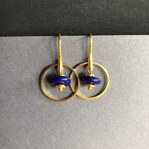 Una's Blue Earrings - Craft Shop Bantry