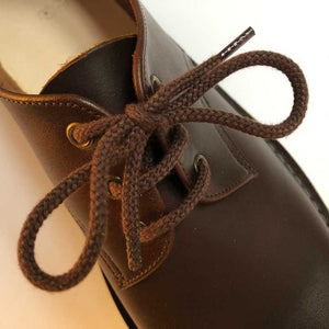 Handmade Mens Leather Derby Shoes - Chocolate Brown