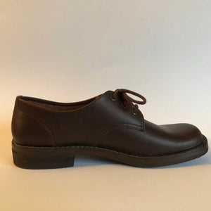 Handmade Mens Leather Derby Shoes - Chocolate Brown