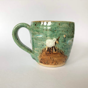 Dun Oir Sheep Cup - Green - Craft Shop Bantry