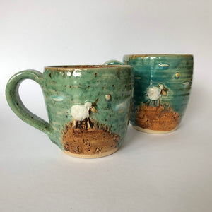 Dun Oir Sheep Cup - Green - Craft Shop Bantry