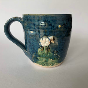 Dun Oir Sheep Cup - Blue - Craft Shop Bantry