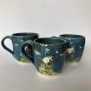 Dun Oir Sheep Cup - Blue - Craft Shop Bantry