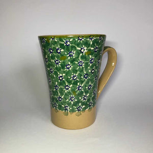 Nicholas Mosse Tall Cup in Green Lawn Pattern