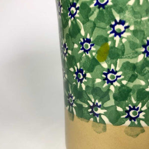 Nicholas Mosse Tall Cup in Green Lawn Pattern